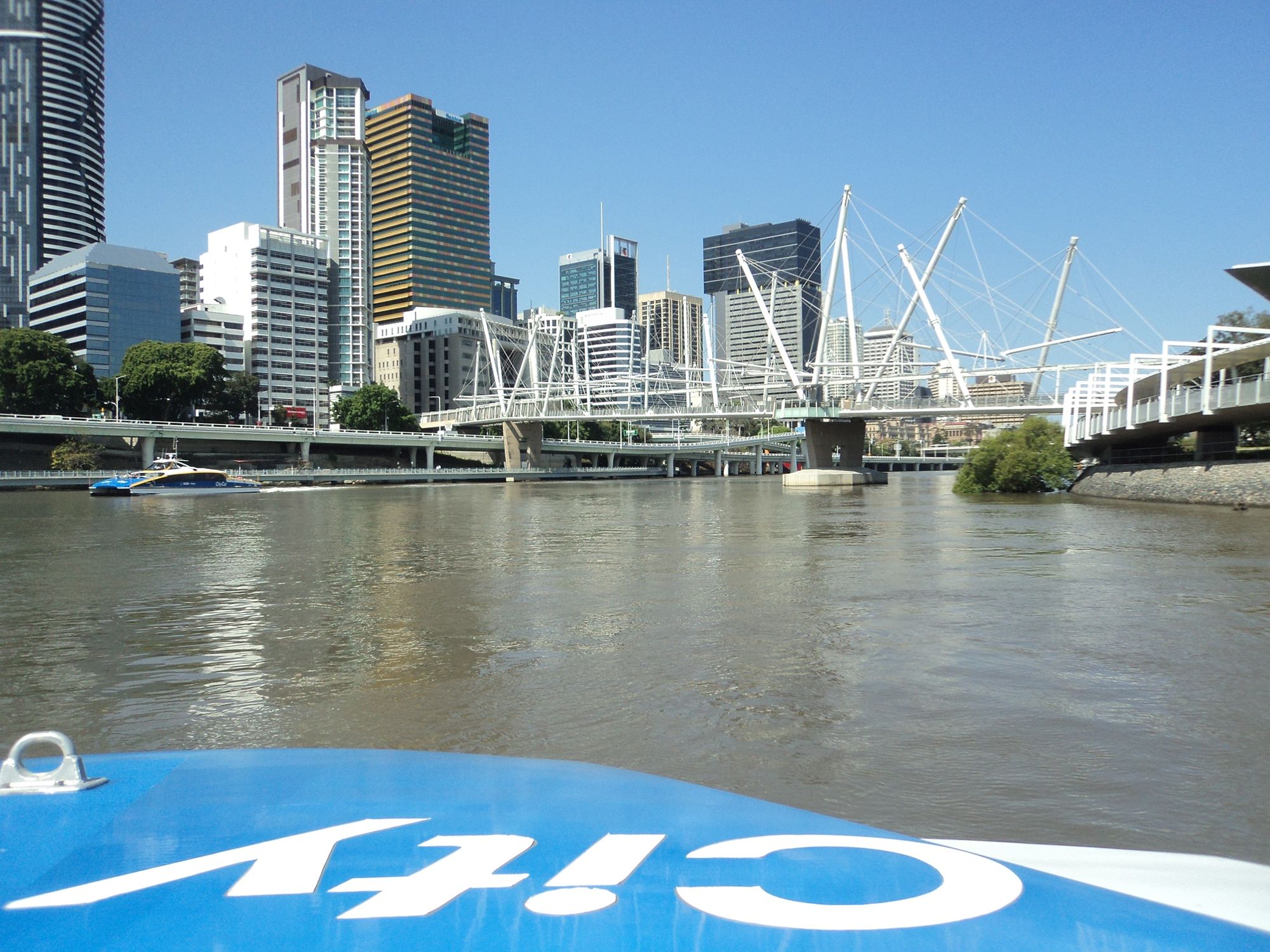 Front od Brisban's water ferry