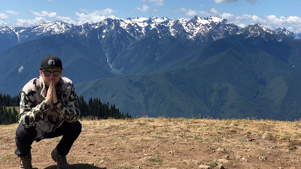 Byoungz on top of Hurricane Hill at Hurricane Ridge, Olympic National Park