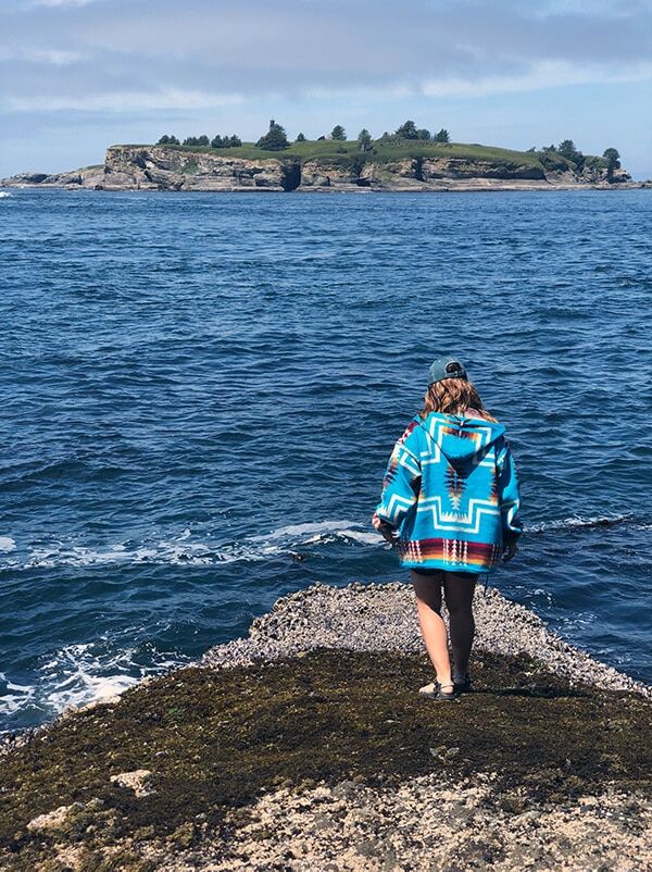 Stand on the tip of Cape Flattery