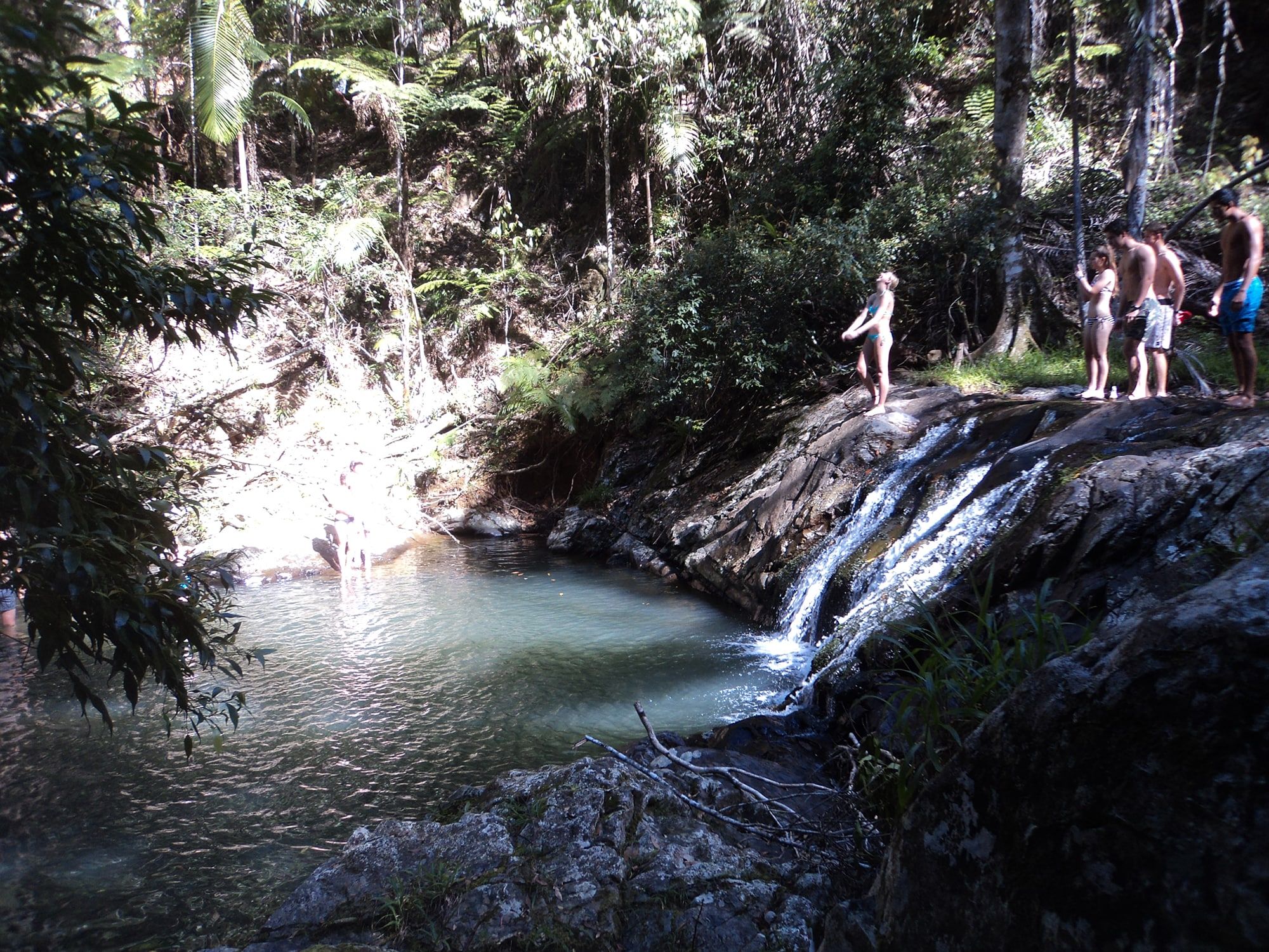 Dope swimming hole to jump off of close to Coolangatta