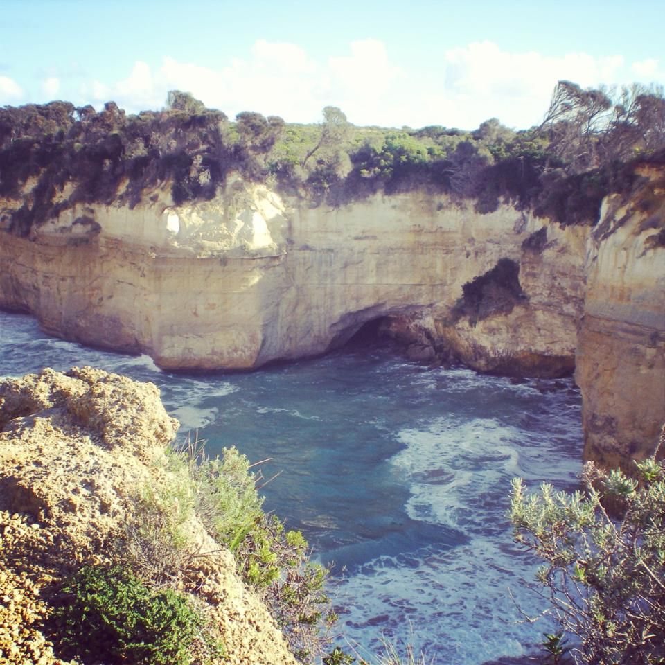 View of the beach from 12 apostles