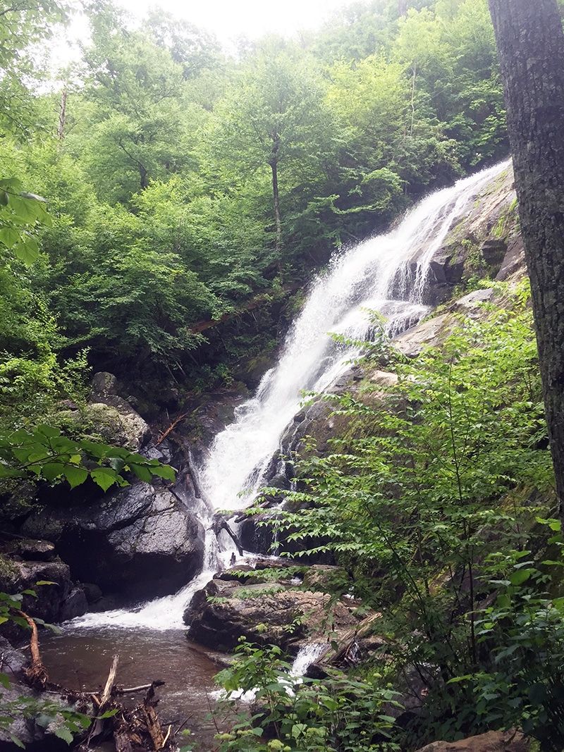 Crab Tree Falls Waterfall in Virginia
